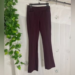 White House Black Market Deep Burgundy Flare Pants